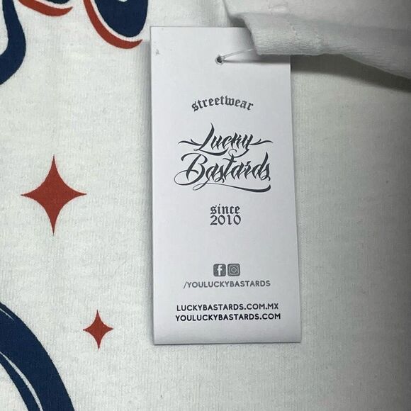 Lucky Bastards White Tee - Picture 6 of 6